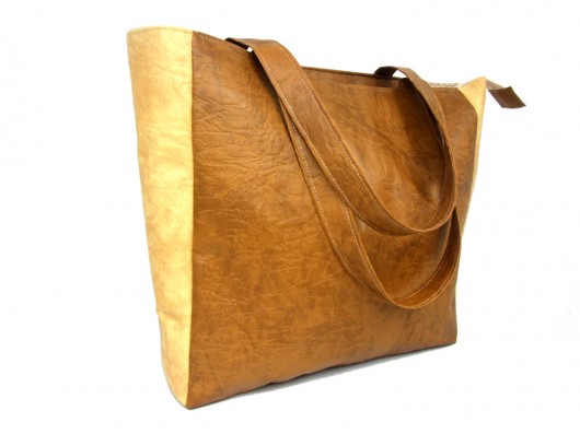 Torba XXL karmel na zamek beautifulthings
