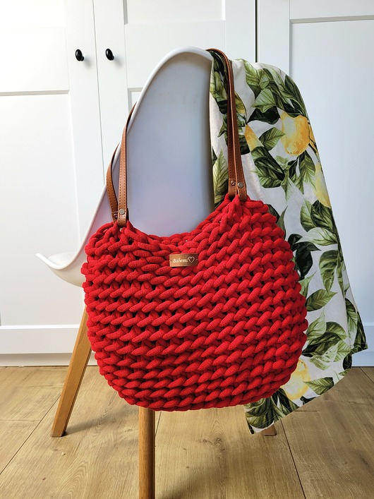 torby na ramię Torba na Ramię "Boho Weave Bag" kolor czerwony