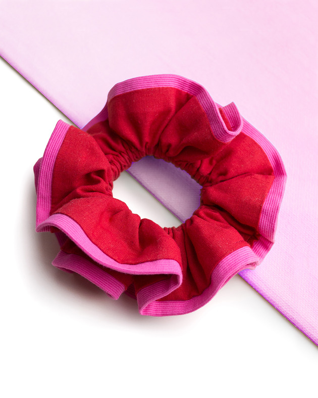 gumki do włosów Ruffle Scrunchie, falbankowa