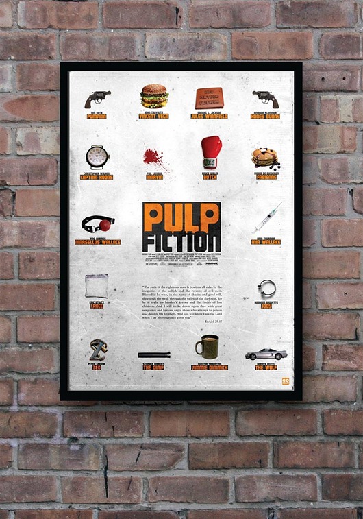 Pulp Fiction - plakat A2 minimalmill