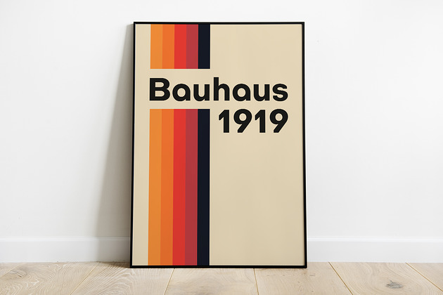 grafiki i ilustracje Bauhaus - plakat wystawowy