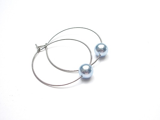 Alloys Collection /pearls/ light jeans- kolczyki KiKa pracownia