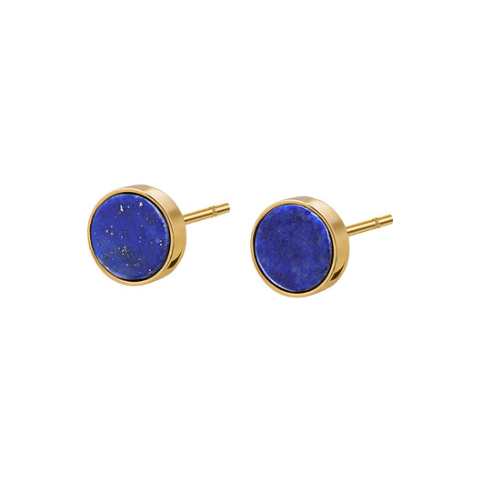 kolczyki pozłacane Kolczyki/DROPS/złocony/lapis lazuli