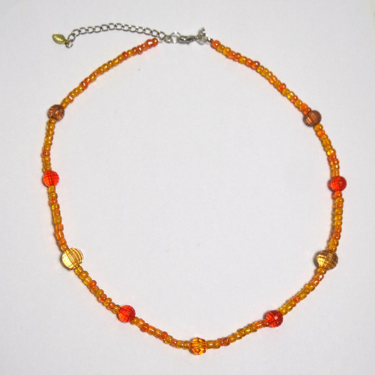 naszyjniki - inne Naszyjnik - Mandarynka