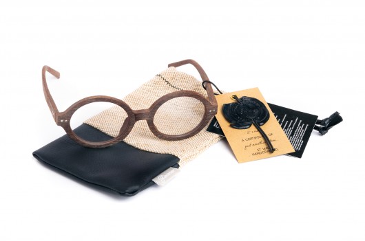 Okulary drewniane /Brownie - Slimmer Slimmer