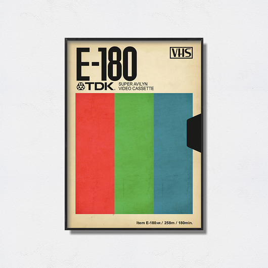 plakaty TDK VHS Vintage Poster