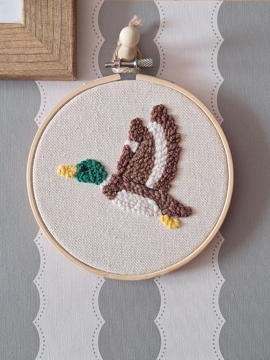 obrazy i plakaty do pokoju dziecięcego Kaczka -dekoracja ścienna do pokoju dziecka, leśny motyw