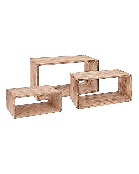 Półka Drewniana 3 szt. Komplet MIA home