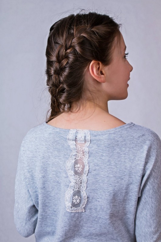 Tunika bawełniana z koronką LoliPopFashion
