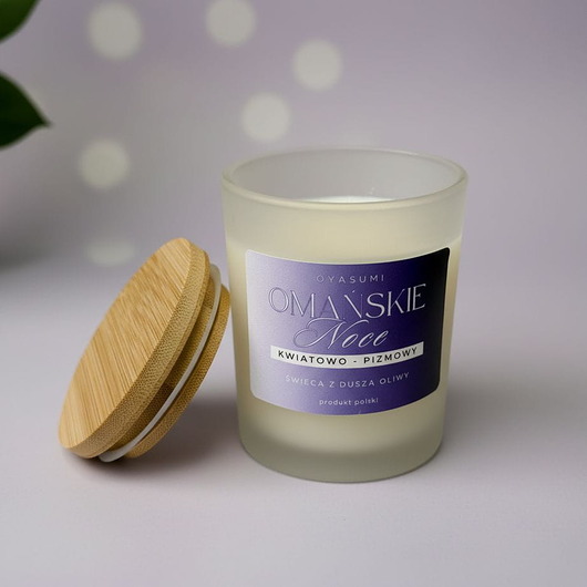 świeczniki i świece Świeca zapachowa z wosku oliwnego Omańskie Noce