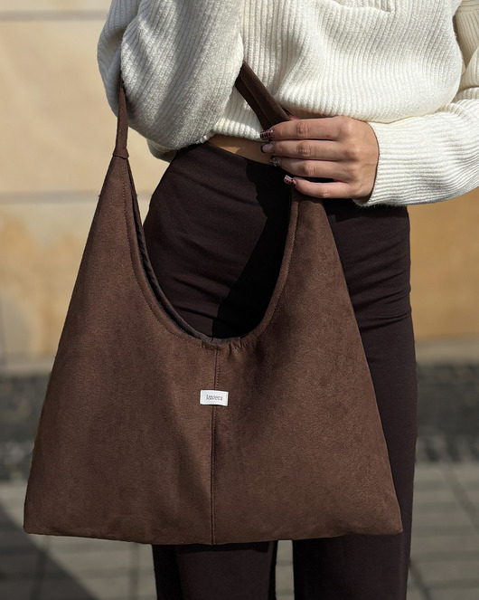 torby na ramię Torebka Hobo Bag Suede Mokka