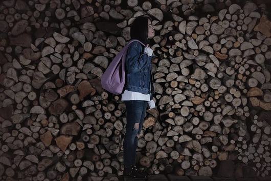 Short Boogi Bag jasnoróżowa melanż hairoo