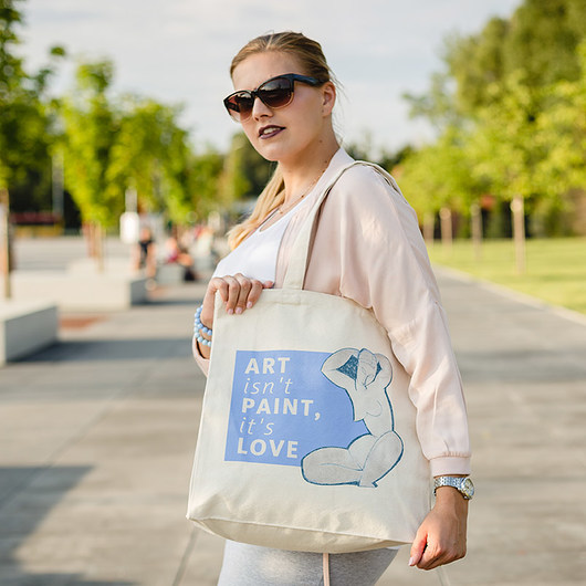 Torba bawełniana - Art isn't paint it's  love Vivalarte