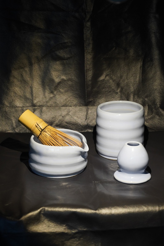 kubki i filiżanki Czarka do matchy. Matcha late. ICY BLUE