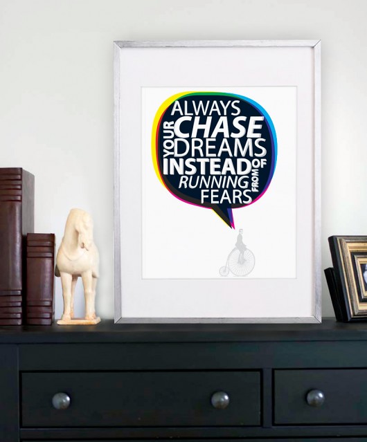 Plakat : Always chase your dreams OLANDRE