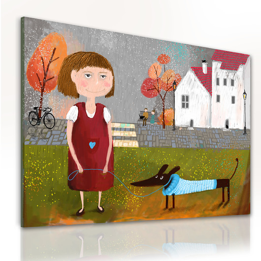 OBRAZ NA PŁÓTNIE - 100x70cm Spacer NOWdeco