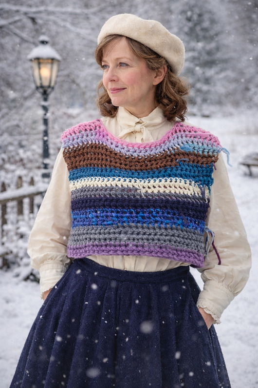 kardigany damskie Bezrękawnik wełniany