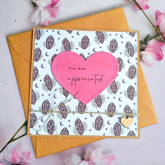 kartki scrapbooking You are appreciated : uniwersalna kartka