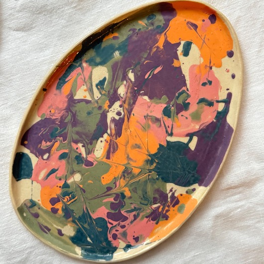 patery i talerze Zestaw ceramicznych talerzy