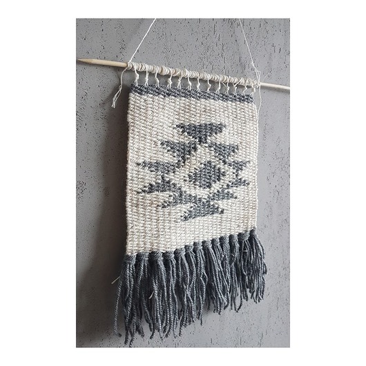 makramy Makatka Aztec Grey