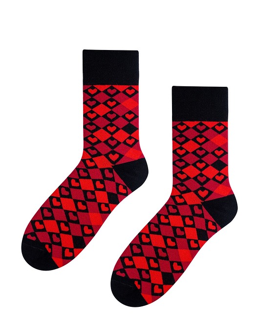 skarpetki męskie Skarpetki Romby Serca