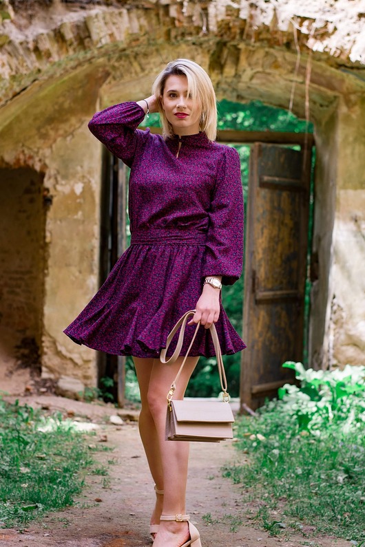 sukienki mini damskie Sukienka Sofie Maroon