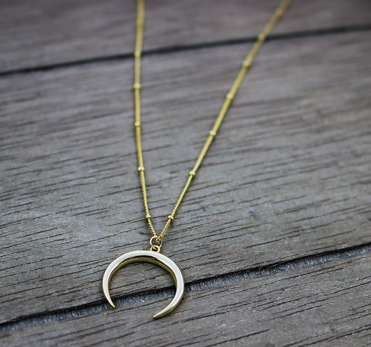 Naszyjnik róg - srebro 925  pozłacane Coccola JEWELLERY