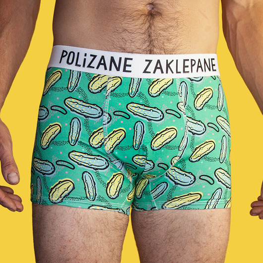 moda - inne Polizane Zaklepane - bawełniane bokserki - Majtki z Sosnowca