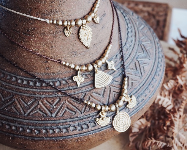 wisiory Boho Naszyjnik 'AURA'
