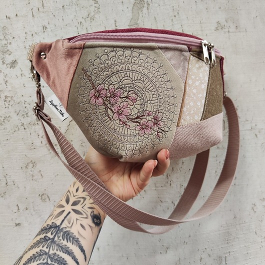 saszetka nerka Nerka XXL sakura kwiaty wiśni