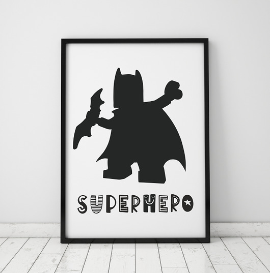 PLAKAT,OBRAZEK SUPERHERO Batman Dekoracjan