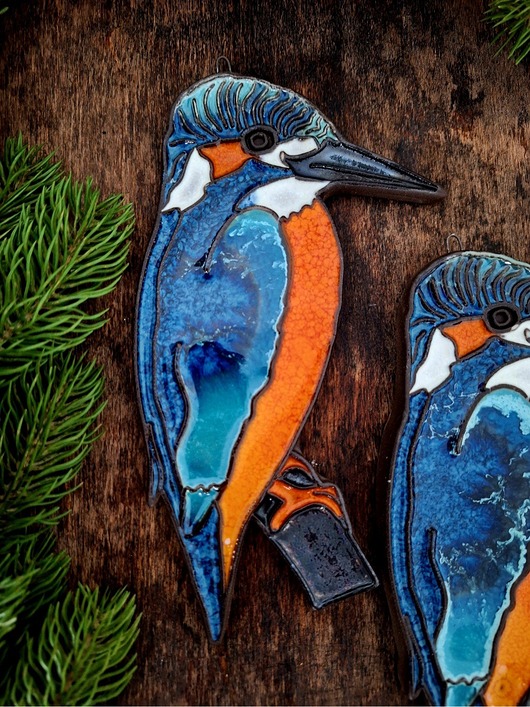 Ozdoby na ścianę Ceramiczny ptak 2 sztuki dekoracja ścienna
