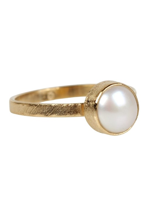 pierścionki złote Złoty pierścionek Graffio z perłą