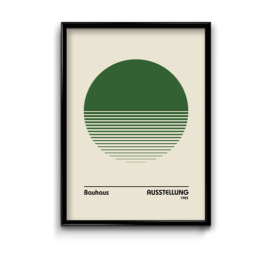 plakaty Plakat Bauhaus  Green No.3