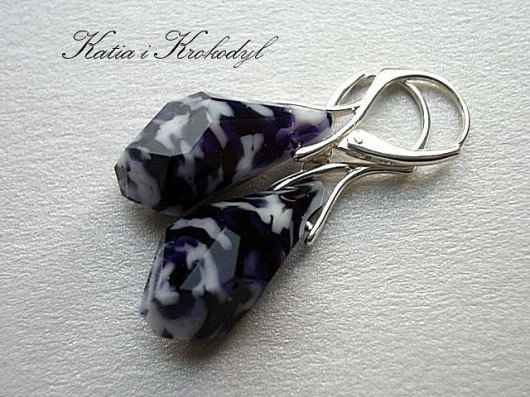 kryształ SWAROVSKI PURPLE OPAL Katia i krokodyl