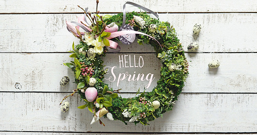 wianek wielkanocny "hello spring" ci sza