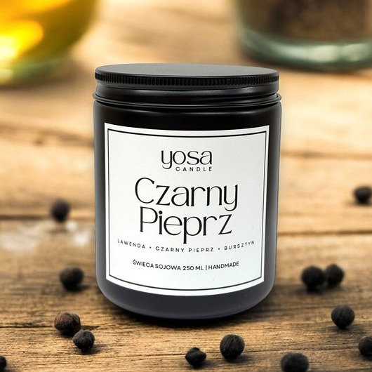 świece zapachowe Świeca Sojowa Czarny Pieprz 250ml