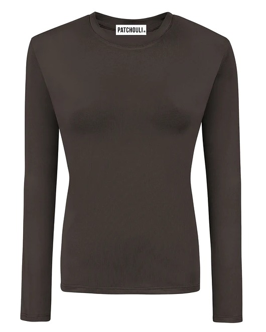 bluzki z długim rękawem damskie LONGSLEEVE STOCKHOLM chocolate