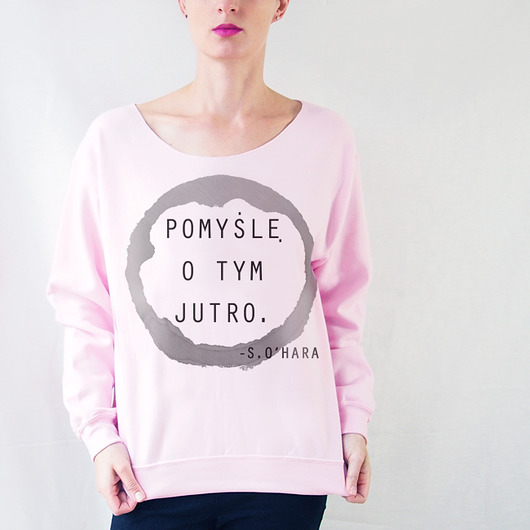 Różowa Gruba Pomyślę o tym jutro Z ONE MUG A DAY
