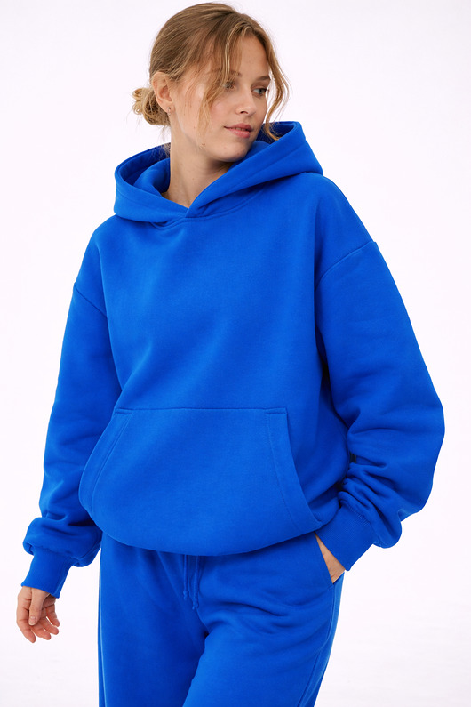 bluza z kapturem damska Bluza - 330 GSM   Niebieski