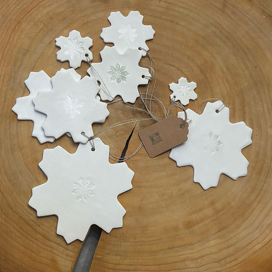 dekoracje świąteczne Porcelanowa Śnieżynka