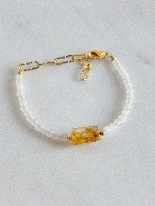 bransoletki z kamieni naturalnych Bransoletka Cytryn