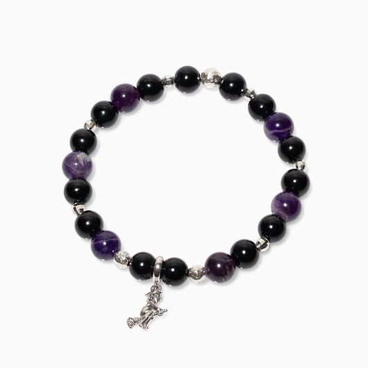 bransoletki z kamieni naturalnych Bransoletka Wiedźmy z kamieni naturalnych Onyks i Ametyst