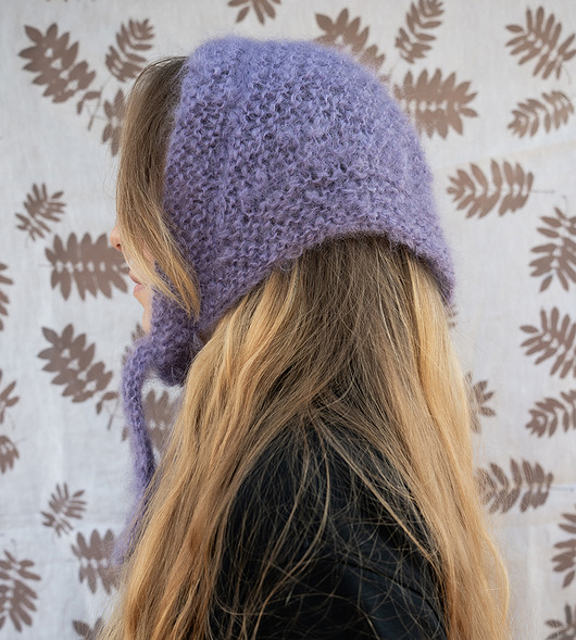 czapki damskie Babuszka liliowa