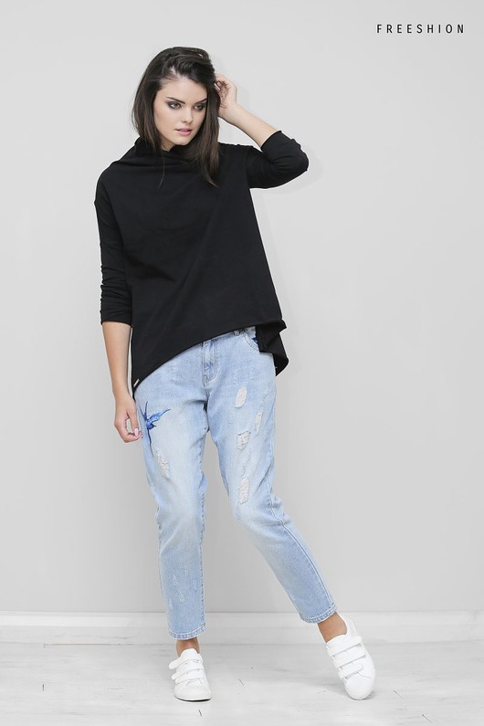 Bluzka oversize Lily w czerni Freeshion