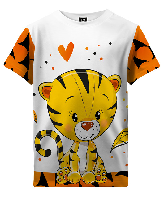 t-shirty dla dziewczynki T-shirt Girl DR.CROW Cute Tiger