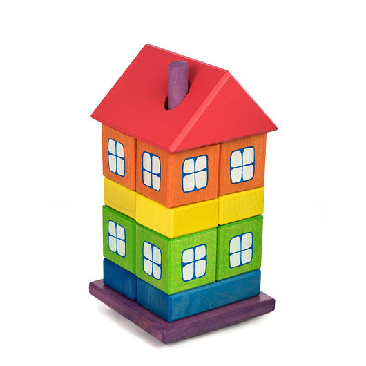 Domek z klocków Montessori + PERSONALIZACJA Tarnawa