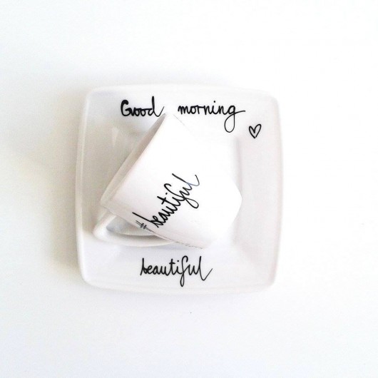 good morning beautiful filiżanka my mug company