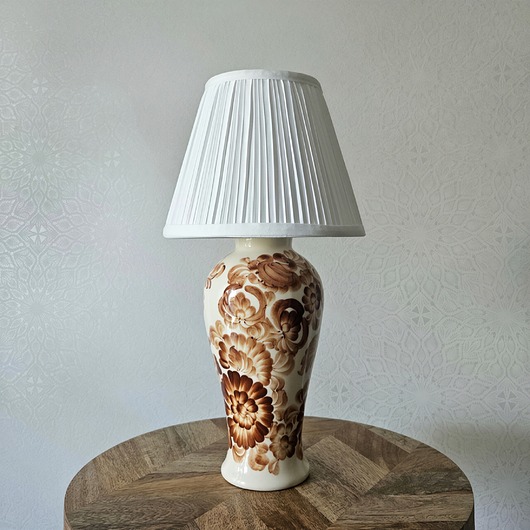 lampy stołowe Lampa ceramiczna fajans