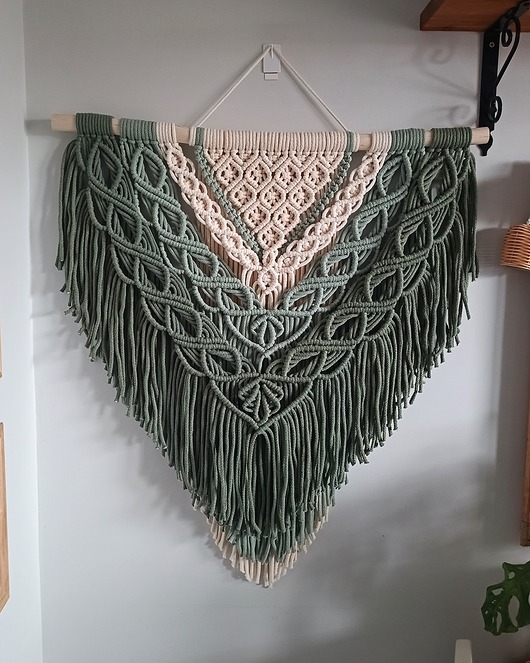 makramy DOSTĘPNA OD RĘKI Makrama boho XL w 3 kolorach